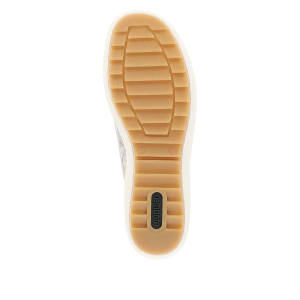 Remonte Women's shoes | Style R1402 Casual Lace-up with zip - Beige Combination | Free Delivery