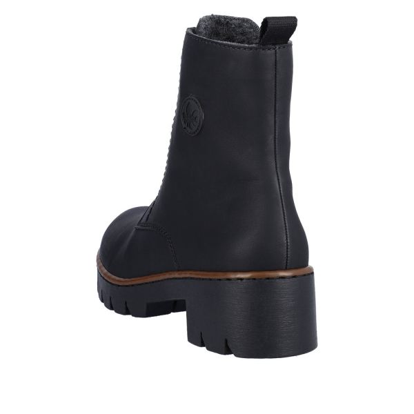 Rieker Synthetic Material Women's mid height boots| X5754 Mid-height Boots - Black | Free Delivery