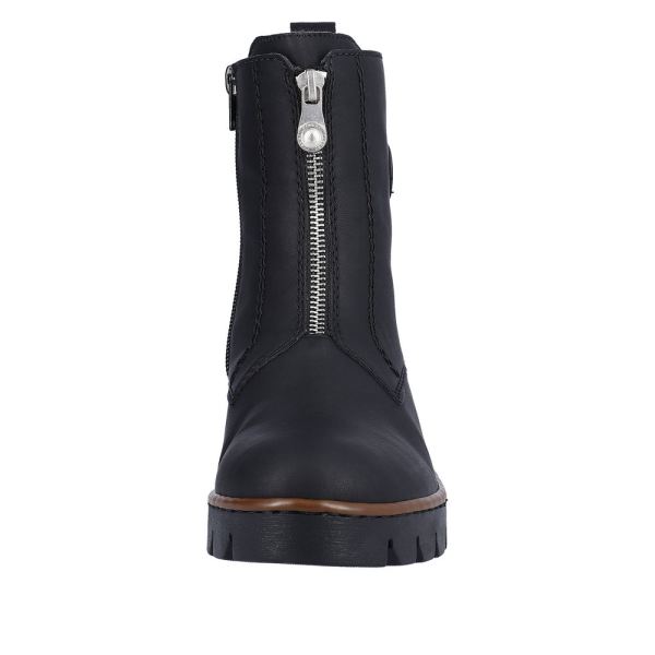 Rieker Synthetic Material Women's mid height boots| X5754 Mid-height Boots - Black | Free Delivery