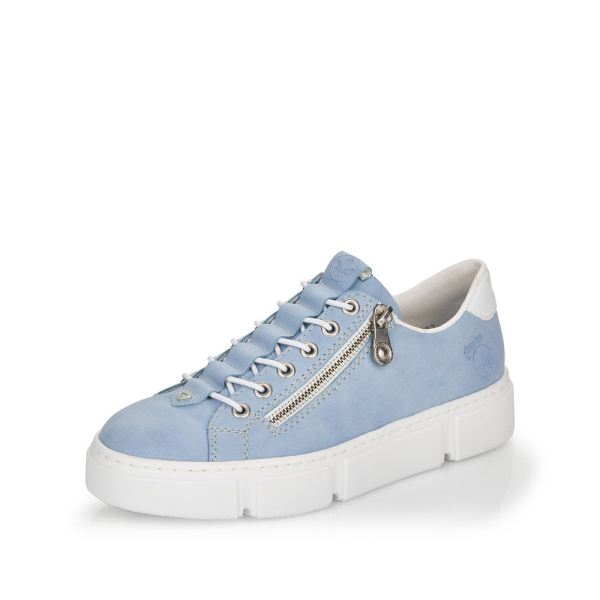 Rieker Women's shoes | Style N5952 Athletic Zipper - Blue | Free Delivery
