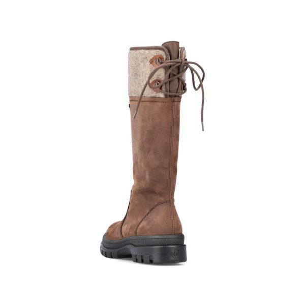 Rieker Suede leather Women's Tall Boots| X8263 Tall BootsFlip Grip - Brown | Free Delivery