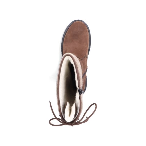 Rieker Suede leather Women's Tall Boots| X8263 Tall BootsFlip Grip - Brown | Free Delivery