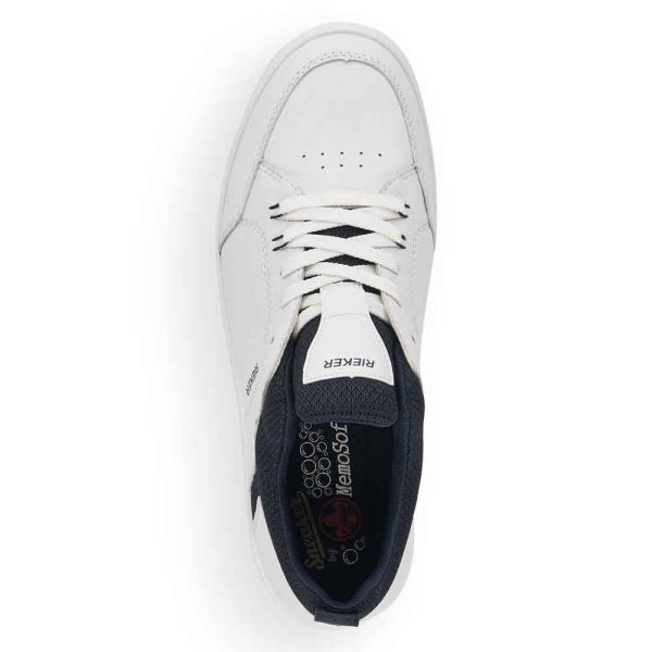 Rieker Men's shoes | Style B7110 Athletic Lace-up - White Combination | Free Delivery