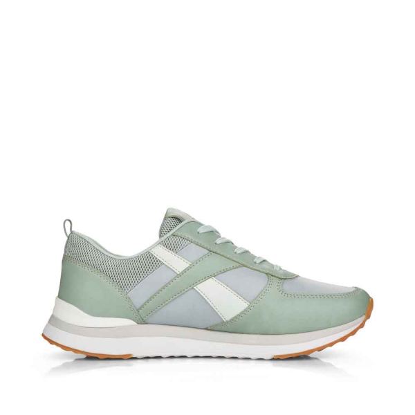 Rieker EVOLUTION Women's shoes | Style 42502 Athletic Lace-up - Green | Free Delivery