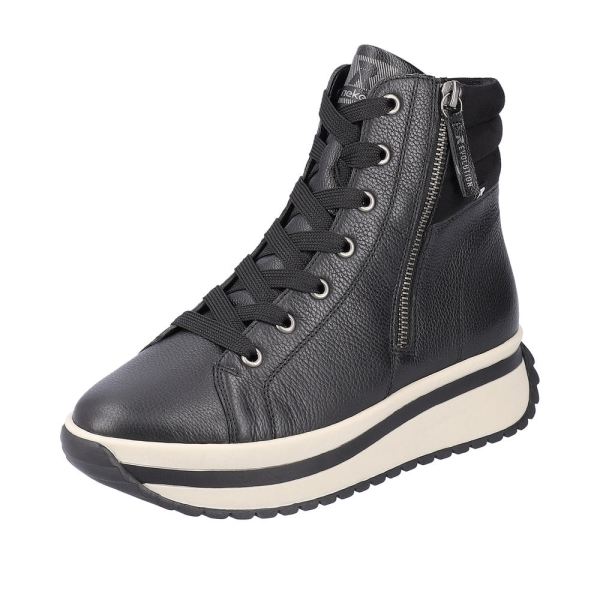 Rieker EVOLUTION Leather Women's mid height boots | W0962 Mid-height Boots - Black | Free Delivery