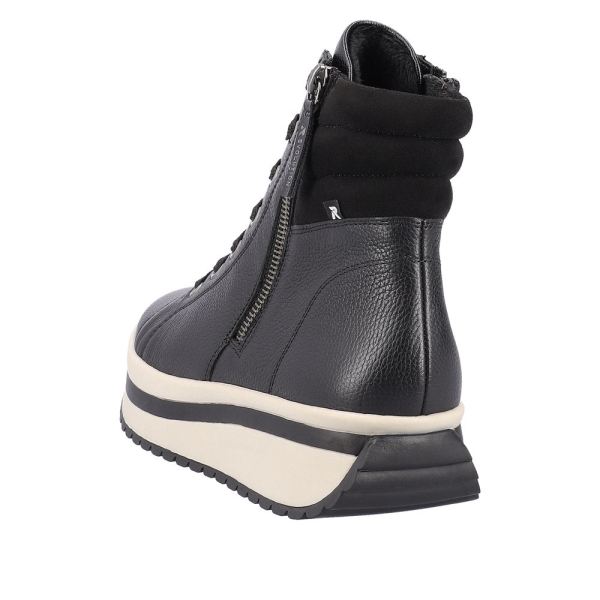 Rieker EVOLUTION Leather Women's mid height boots | W0962 Mid-height Boots - Black | Free Delivery