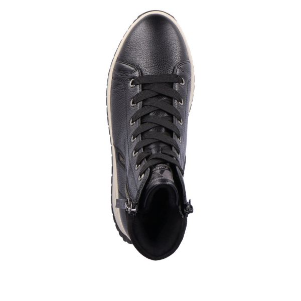 Rieker EVOLUTION Leather Women's mid height boots | W0962 Mid-height Boots - Black | Free Delivery