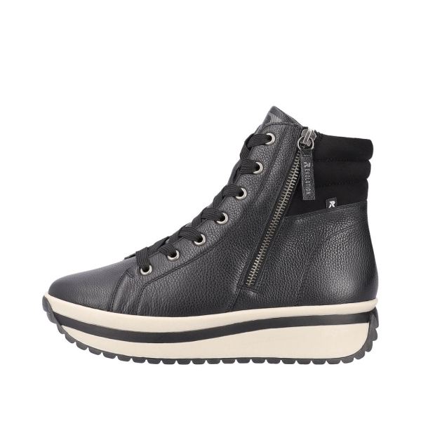 Rieker EVOLUTION Leather Women's mid height boots | W0962 Mid-height Boots - Black | Free Delivery