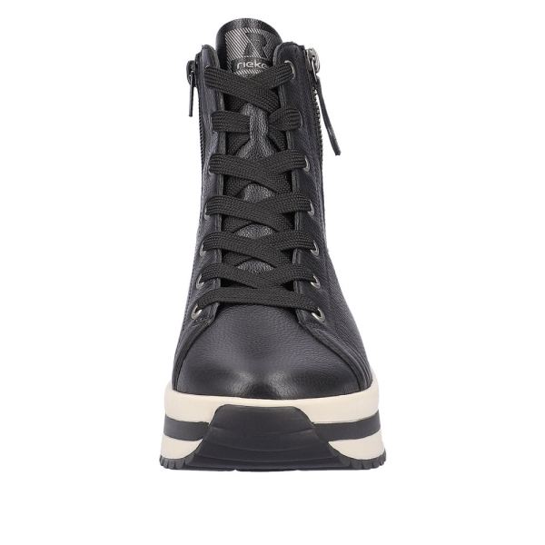 Rieker EVOLUTION Leather Women's mid height boots | W0962 Mid-height Boots - Black | Free Delivery