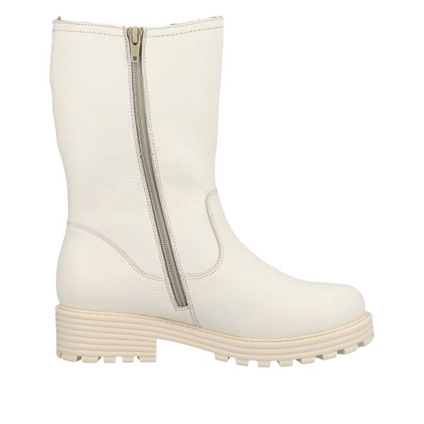 Remonte Leather Women's Mid Height Boots| D0W76 Mid-height Boots - White | Free Delivery