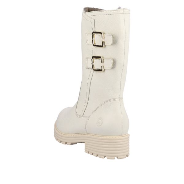 Remonte Leather Women's Mid Height Boots| D0W76 Mid-height Boots - White | Free Delivery