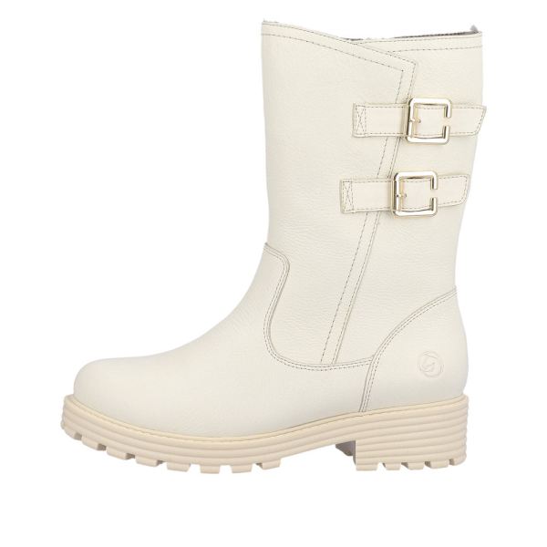 Remonte Leather Women's Mid Height Boots| D0W76 Mid-height Boots - White | Free Delivery