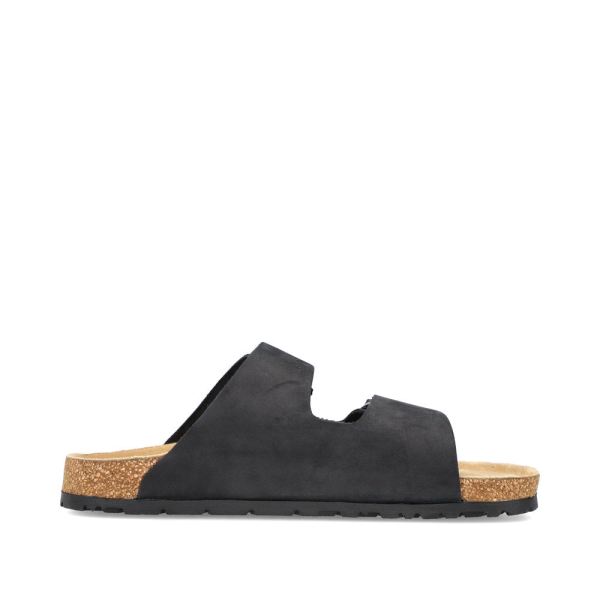 Rieker Men's sandals | Style 22190 Casual Mule - Black | Free Delivery