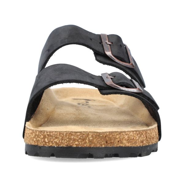 Rieker Men's sandals | Style 22190 Casual Mule - Black | Free Delivery