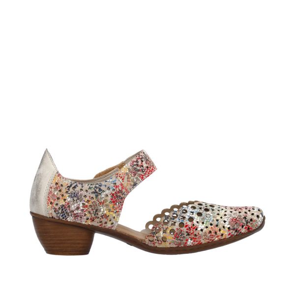 Rieker Women's shoes | Style 43753 Dress Open Shank - Multi | Free Delivery