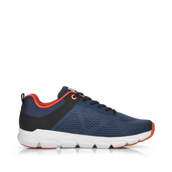 Rieker EVOLUTION Men's shoes | Style 07806 Athletic Lace-up - Blue | Free Delivery