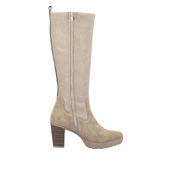 Rieker Synthetic Material Women's' Tall Boots| Y2255 Tall Boots - Beige | Free Delivery