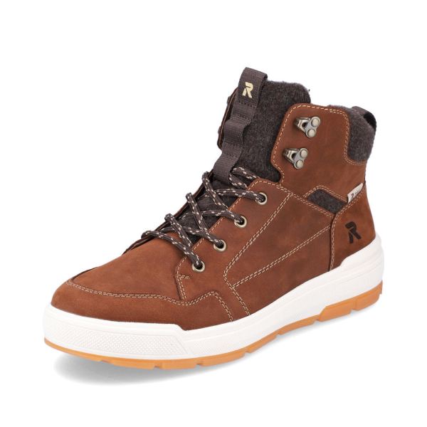 Rieker EVOLUTION Suede leather Men's boots| U0070 Ankle Boots - Brown | Free Delivery