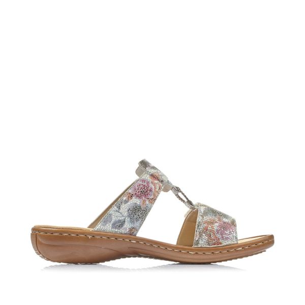 Rieker Women's sandals | Style 60885 Casual Mule - Multi | Free Delivery