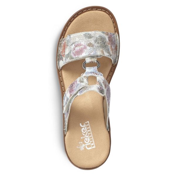 Rieker Women's sandals | Style 60885 Casual Mule - Multi | Free Delivery