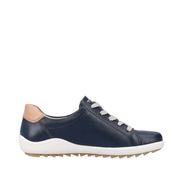 Remonte Women's shoes | Style R1432 Casual Lace-up with zip - Yellow Combination | Free Delivery