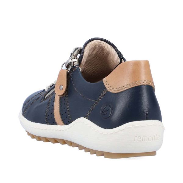 Remonte Women's shoes | Style R1432 Casual Lace-up with zip - Yellow Combination | Free Delivery