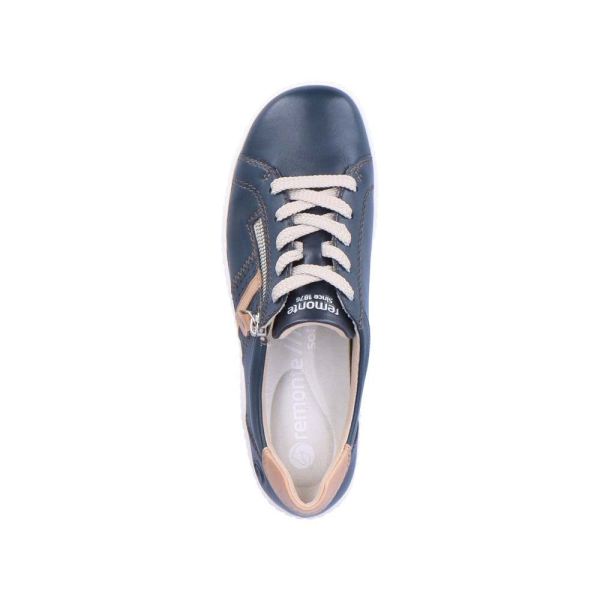 Remonte Women's shoes | Style R1432 Casual Lace-up with zip - Yellow Combination | Free Delivery