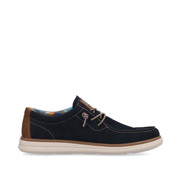 Rieker EVOLUTION Men's shoes | Style U0602 Casual Lace-up - Blue | Free Delivery