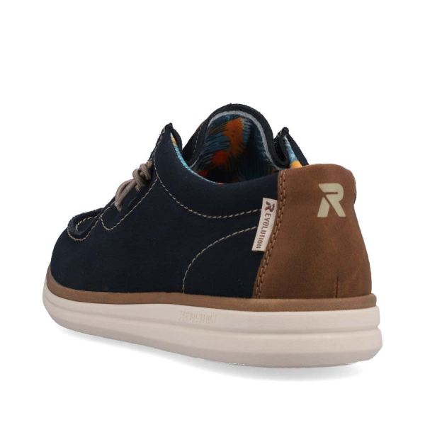 Rieker EVOLUTION Men's shoes | Style U0602 Casual Lace-up - Blue | Free Delivery