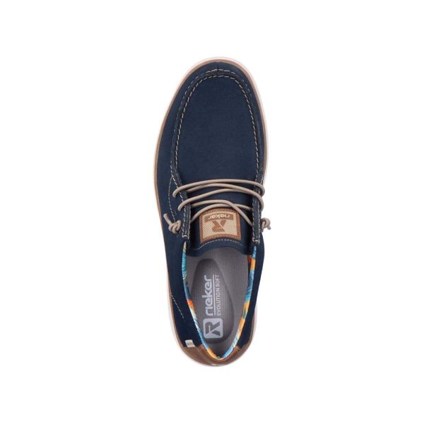 Rieker EVOLUTION Men's shoes | Style U0602 Casual Lace-up - Blue | Free Delivery
