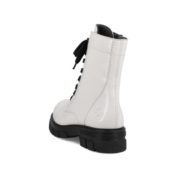 Rieker Synthetic Material Women's short boots| Z9122-00 Ankle Boots - White | Free Delivery
