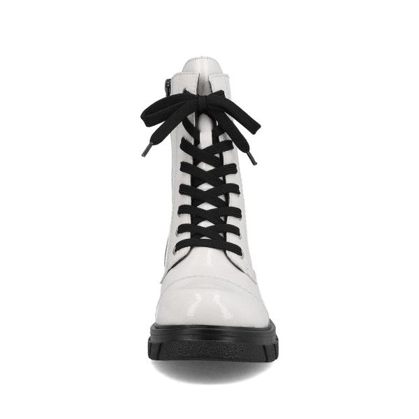 Rieker Synthetic Material Women's short boots| Z9122-00 Ankle Boots - White | Free Delivery