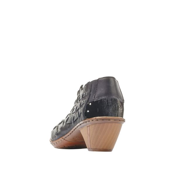 Rieker Women's shoes | Style 46778 Dress Sling-back - Black | Free Delivery