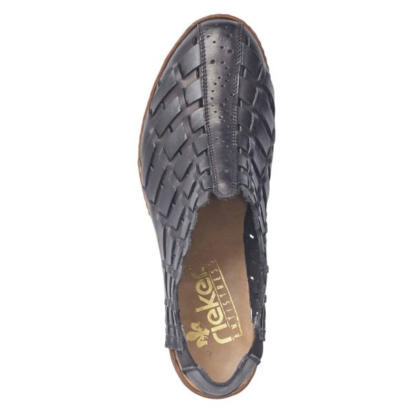 Rieker Women's shoes | Style 46778 Dress Sling-back - Black | Free Delivery