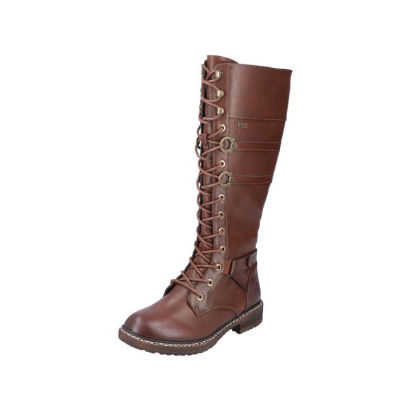 Rieker Synthetic Material Women's' Tall Boots| 94732-14 Tall Boots - Brown | Free Delivery