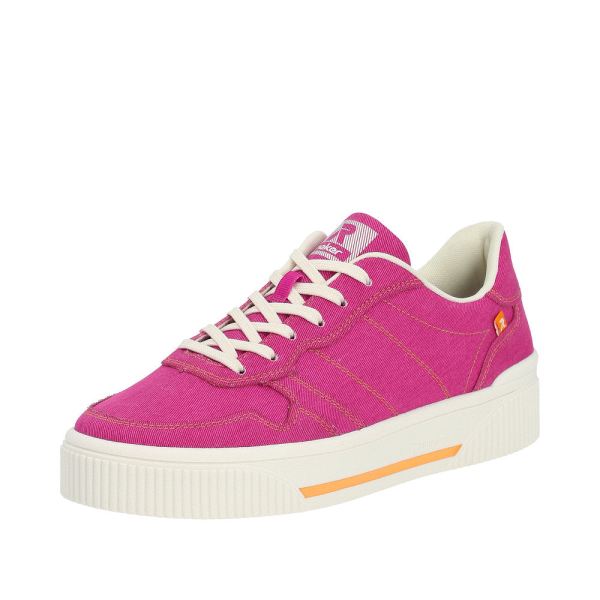 Rieker EVOLUTION Women's shoes | Style W0706 Athletic Lace-up - Pink | Free Delivery