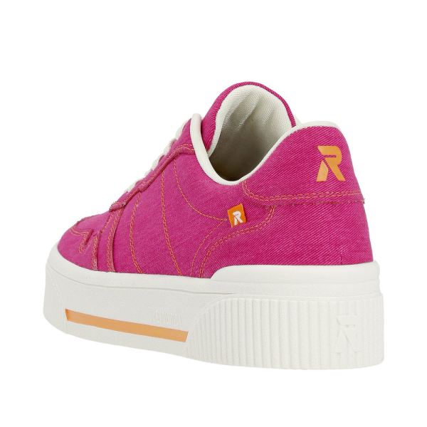 Rieker EVOLUTION Women's shoes | Style W0706 Athletic Lace-up - Pink | Free Delivery