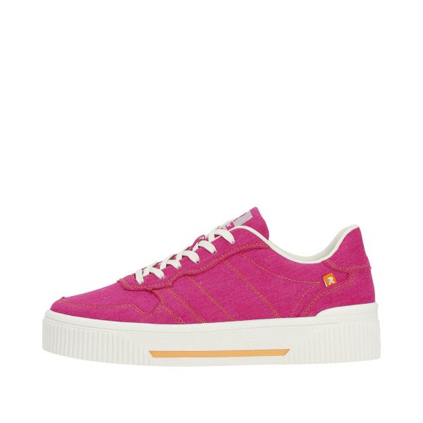 Rieker EVOLUTION Women's shoes | Style W0706 Athletic Lace-up - Pink | Free Delivery