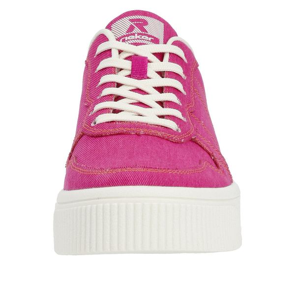 Rieker EVOLUTION Women's shoes | Style W0706 Athletic Lace-up - Pink | Free Delivery
