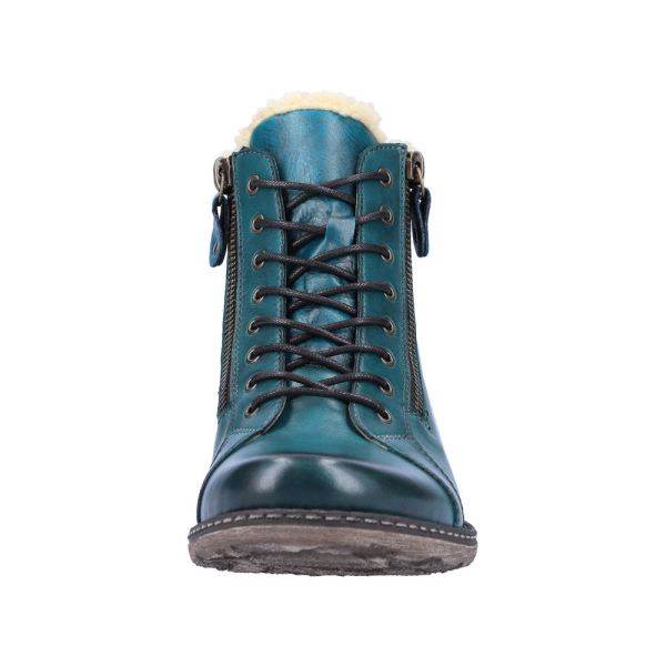 Remonte Leather Women's Mid Height Boots| D4372-01 Mid-height Boots - Blue Combination | Free Delivery
