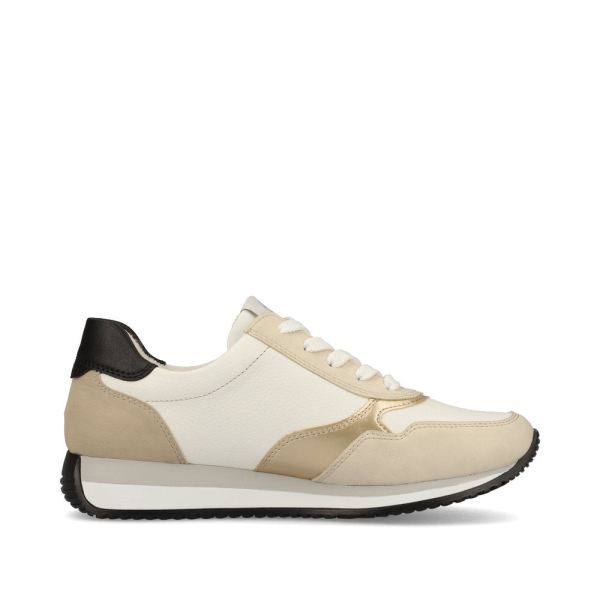 Remonte Women's shoes | Style D0H01 Athletic Lace-up with zip - Beige | Free Delivery