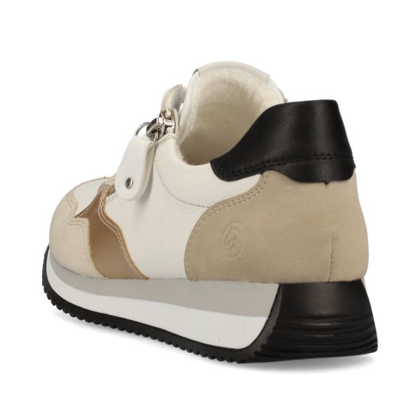 Remonte Women's shoes | Style D0H01 Athletic Lace-up with zip - Beige | Free Delivery