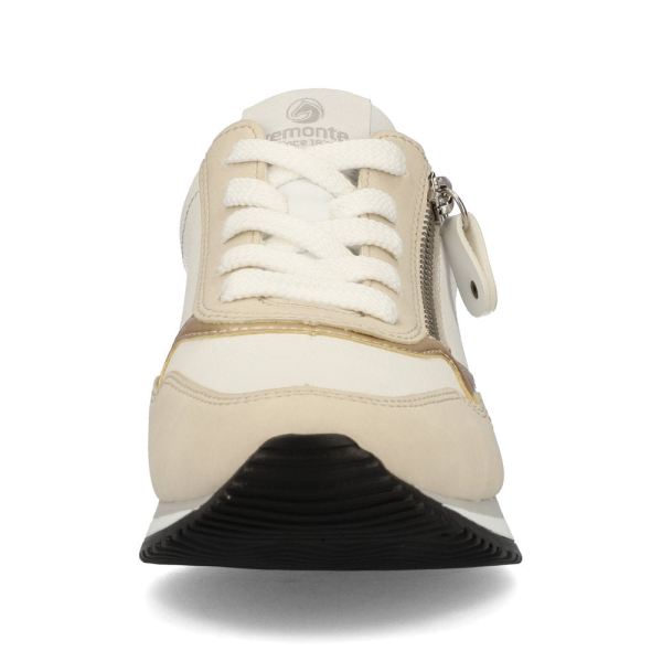 Remonte Women's shoes | Style D0H01 Athletic Lace-up with zip - Beige | Free Delivery