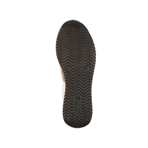 Remonte Women's shoes | Style D0H01 Athletic Lace-up with zip - Beige | Free Delivery