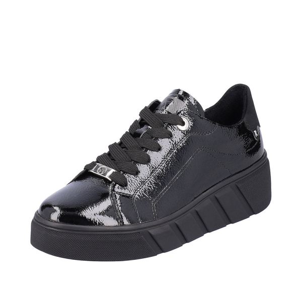 Rieker EVOLUTION Women's shoes | Style W0501 Athletic Lace-up - Black | Free Delivery