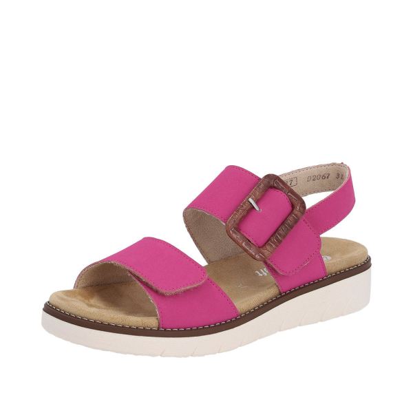 Remonte Women's sandals | Style D2067 Casual Sandal - Pink | Free Delivery
