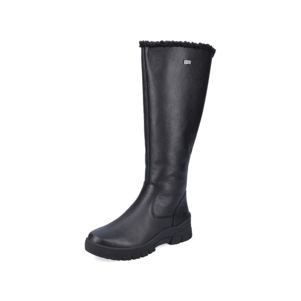 Remonte Leather Women's Tall Boots| D0E73 Tall Boots - Black | Free Delivery