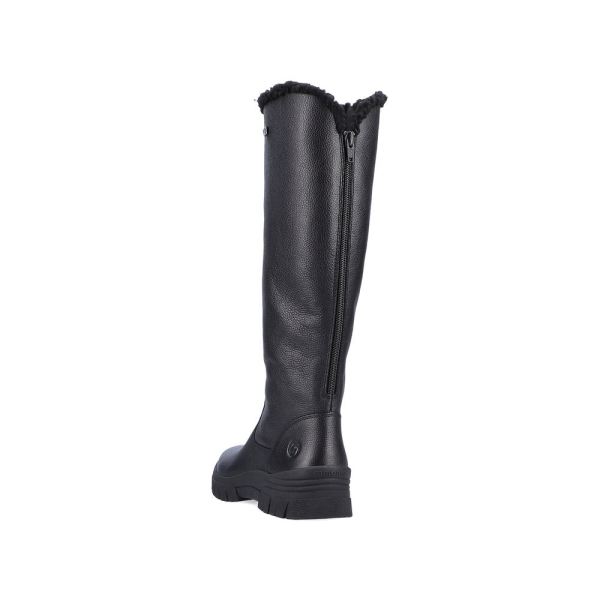Remonte Leather Women's Tall Boots| D0E73 Tall Boots - Black | Free Delivery