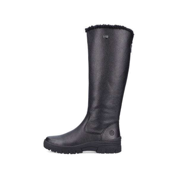 Remonte Leather Women's Tall Boots| D0E73 Tall Boots - Black | Free Delivery