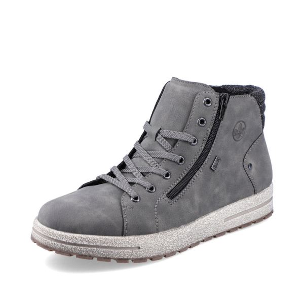 Rieker Synthetic leather Men's boots| 30721 Ankle Boots - Grey | Free Delivery